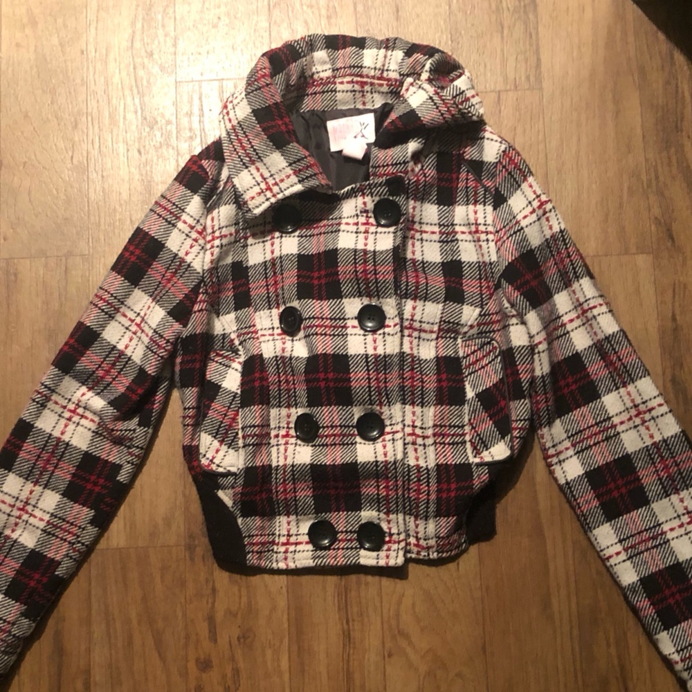 Cute Plaid Jacket - Mad Rag -DAMAGED